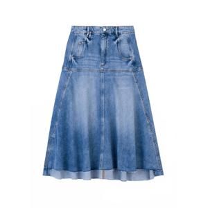 NEW TELA women's ava light denim skirt in light blue